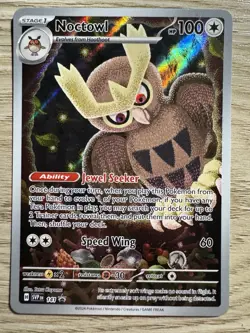 Pokemon Noctowl 141 Illustration Rare Holo Black Star Promo - Image 1