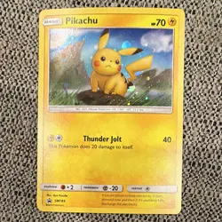 Pokemon TCG Pikachu SM183 SM EN Holo Promo Basic 70 HP Thunder Jolt 40 - Image 1