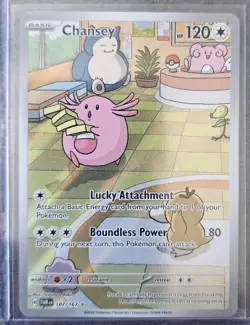 Pokemon TCG Chansey 187/167 Sv06 Twilight Masquerade Illus Rare Holo 120HP - Image 1