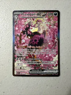 Pokemon Fezandipiti ex 288/217 Ascended Heroes SIR Full Art Holo EN 210HP - Image 1