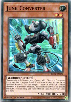 Junk Converter Unlimited Super Rare Legendary Duelists: Magical Hero LED6-EN024 - Image 1