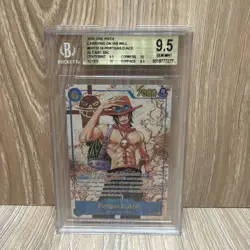One Piece Portgas D. Ace OP13-119 Alternate Art SEC English BGS 9.5 Gem Mint - Image 1