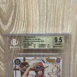 One Piece Portgas D. Ace OP13-119 Alternate Art SEC English BGS 9.5 Gem Mint - Image 2