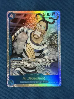 Mr.3(Galdino) OP16-056 SR The Time of Battle Foil English One Piece NM - Image 1