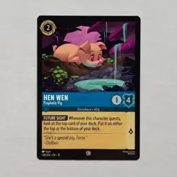 Hen Wen 138/204 Disney Lorcana Whispers in the Well Regular Common Card NM - Image 1