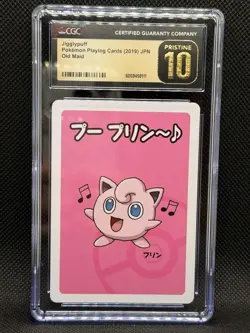 2019 Pokemon Japanese Playing Cards Old Maid Jigglypuff CGC 10 PRISTINE - Image 1