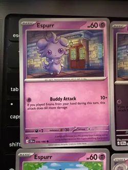 Pokemon TCG Espurr Meowstic Evo Line Lot (8) Rev Holo Regular Cards Variety NM - Image 2