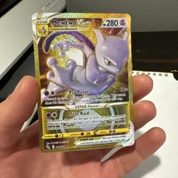Pokemon Go Mewtwo VSTAR 86/78 Secret Rare TCG Card - NM - Image 1
