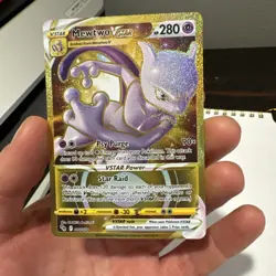 Pokemon Go Mewtwo VSTAR 86/78 Secret Rare TCG Card - NM - Image 2