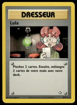 Pokemon Neo Genesis Lula FRENCH #087/111 NM - Exact Card Shown - Image 1