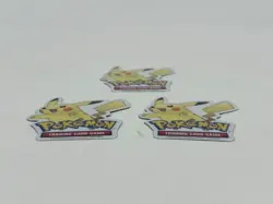 Lot of 3 2022 Pokemon Trading Card Game Pikachu Magnet Nintendo Game Freak - Image 2