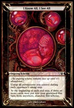 MTG Oversize Cards I Know All, I See All #18 NM - Exact Card Shown - Image 1