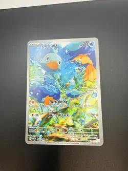 Pokemon Ducklett TCG White Flare Holo Card 109/086 - Image 1