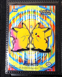 Topps Pokemon TV Animation Series 2 #132 Ditto Card LP - Image 1