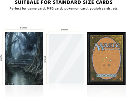 100 MTG Card Sleeves with 100 Inner Sleeve, Textured Back Art Sleeves, Fit Stand - Image 2