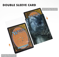 100 MTG Card Sleeves with 100 Inner Sleeve, Textured Back Art Sleeves, Fit Stand - Image 3