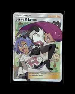 Jessie & James (Full Art) 68/68 Hidden Fates Pokemon Card NM - Image 1