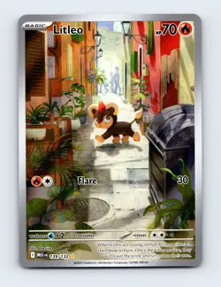 NM Litleo 139/132 ME01: Mega Evolution Illustration Rare Pokemon Card - Image 1