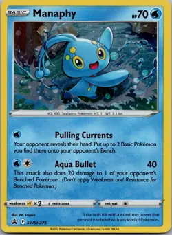 Manaphy Promo SWSH: Sword & Shield Promo Cards SWSH275 NM - Image 1