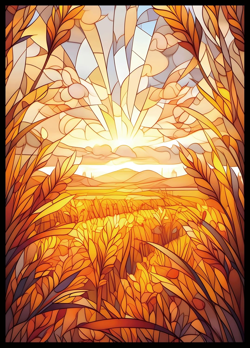 MTG Card Sleeves - Plains- Ultra Clear Front & Matte Finish Back, 100 Count Stan - Image 1