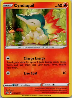 Cyndaquil Promo SWSH: Sword & Shield Promo Cards SWSH221 NM - Image 1