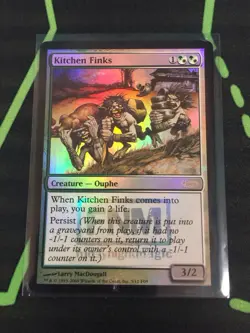 MTG Magic The Gathering Kitchen Finks Foil LP Promo Commander - Image 1