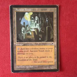 x1 Wizards of the Coast Ancient Tomb Land Regular EN 1997 Colin MacNeil MTG - Image 1