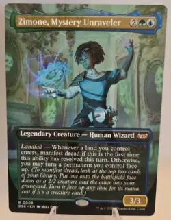Zimone, Mystery Unraveler MTG (Borderless) Commander: Duskmourn: House of Horror - Image 1