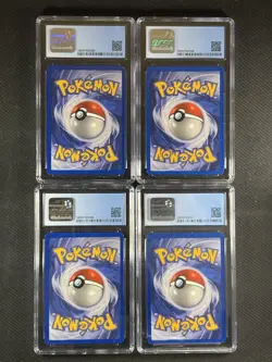 Pokemon Cards x4 CGC Graded Cards Base Set Tangela Diglett Doduo Raticate /102 - Image 2