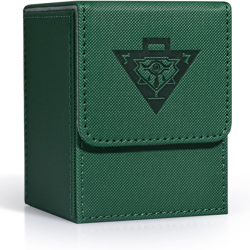 Card Deck Box for MTG Yugioh TCG, Card Storage Box with Dividers Holds 100+ Slee - Image 1