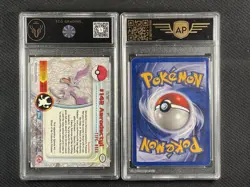 Pokemon Cards x2 Graded Cards Raichu Base Set 2 16/130 Aerodactyl Topps #142 - Image 2