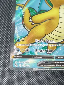 Pokemon Company Dragonite V 076/078 Pokemon GO Ultra Rare Full Art Holo ENG - Image 5