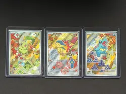 Pokemon First Partner Series 2 - Johto Starter Set Chikorita Cyndaquil Totodile - Image 1
