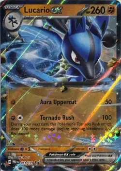 Lucario ex 051/131 Double Rare Prismatic Evolutions Pokemon Near Mint - Image 1