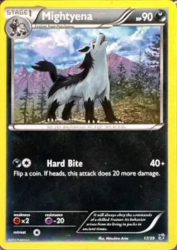 Mightyena 17/39 Kalos Starter Set Pokemon Lightly Played - Image 1