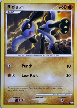 Riolu 117/146 Common Legends Awakened Pokemon Lightly Played - Image 1