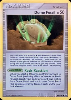 Dome Fossil 89/100 Common Majestic Dawn Pokemon Lightly Played - Image 1