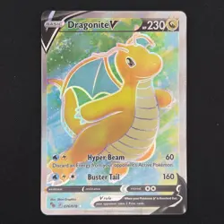 Pokemon TCG Card Dragonite V 076/078 Pokemon Go Ultra Rare Full Art - NM - Image 1