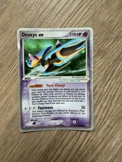 Pokemon Deoxys ex (Speed Forme) 93/106 Emerald Holo Rare EX English 110 HP 2005 - Image 1