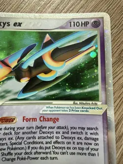 Pokemon Deoxys ex (Speed Forme) 93/106 Emerald Holo Rare EX English 110 HP 2005 - Image 4