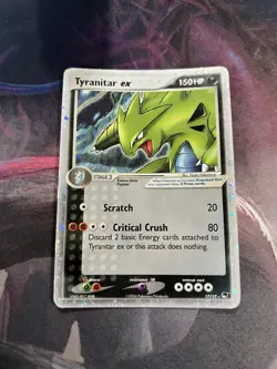 Pokemon TCG Tyranitar EX 17/17 Pop Series 1 Cosmos Holo Ultra Rare Card - Image 1