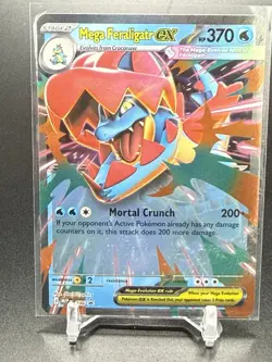 Me: Mega Evolution Promo Mega Feraligatr EX 36 Full Art Holo Promo English - Image 1
