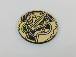 Pokemon Mega Rayquaza Black and Holo Gold TCG Coin Promo Great Condition - Image 1