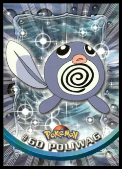 Topps Pokemon Poliwag #60 1999 TV Animation Edition Non Holo Black Logo NM - Image 1