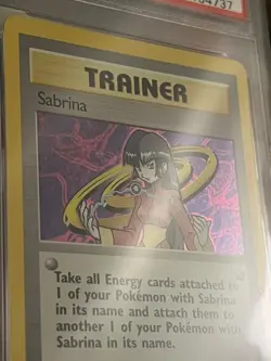 2000 Pokemon Gym Challenge - 1st Edition Sabrina Trainer Holo #20 - PSA 9 - Image 3