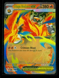 Pokemon MEGA EMBOAR EX MEP 035 - Ascended Heroes - ULTRA RARE HOLO PROMO - MINT - Image 1