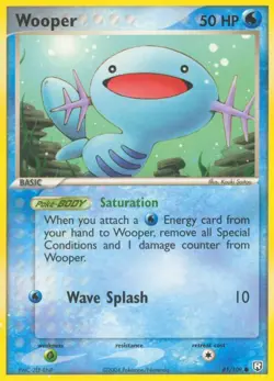 Wooper 81/109 Team Rocket Returns Pokemon Card LP - Image 1