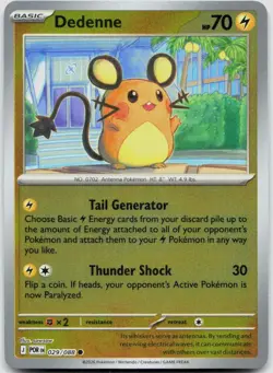 Dedenne 029/088 Reverse Holo ME03: Perfect Order NM English Pokemon - Image 1
