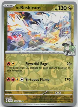 N's Reshiram - 116/159 Reverse Holo SV09: Journey Together NM English Pokemon - Image 1