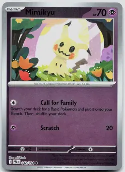 Mimikyu 042/094 Reverse Holo ME02: Phantasmal Flames NM English Pokemon - Image 1